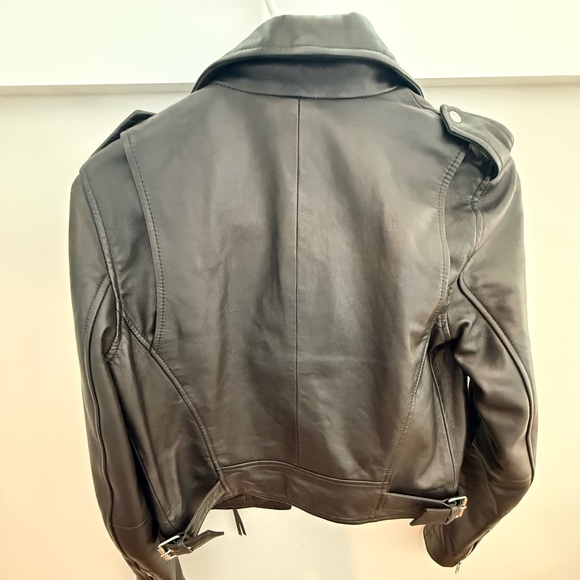 Sezane Zig Black Leather Jacket - Picture 6 of 6